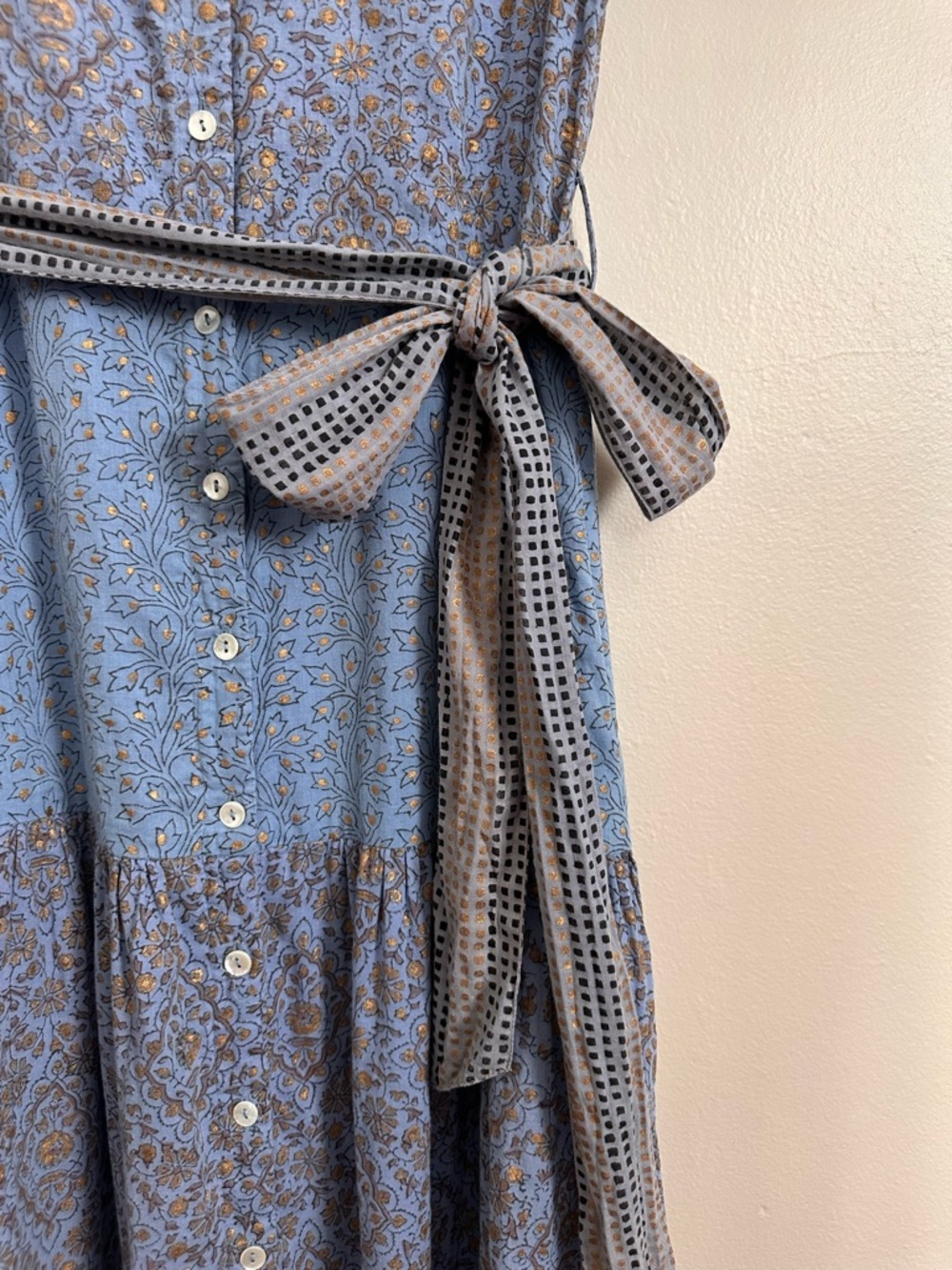 Oliphant Design Ruffle Collar Button Maxi - Picture 5 of 7